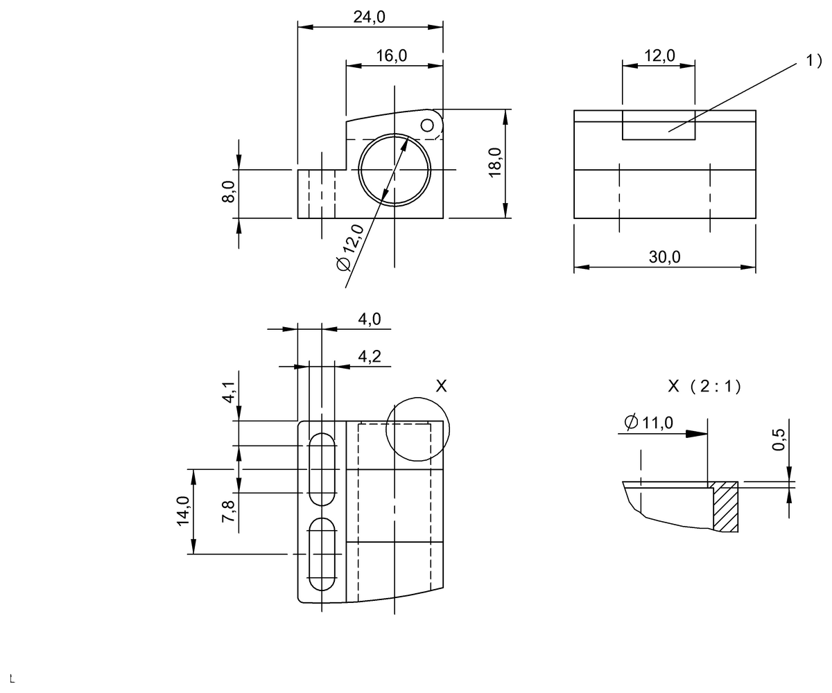 BAM00CH - BES 12,0-KB-5-F (Evrensel braketler) - Görsel 2