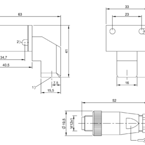 BIS00K9 - BIS C-313-PU1-01 (RFID LF Okuyucu (70/455 kHz))