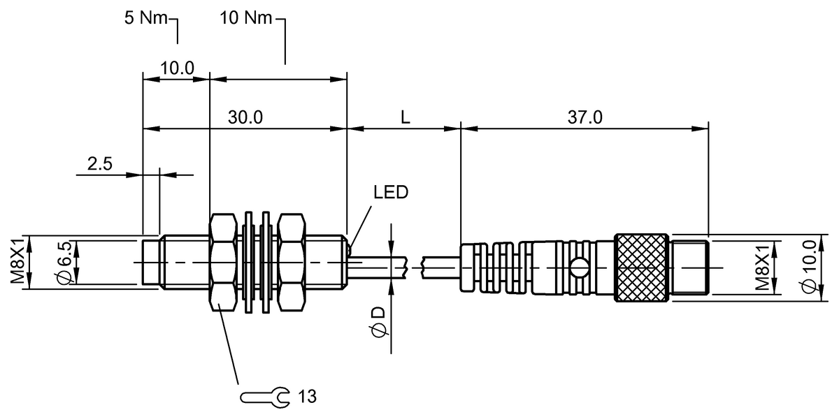 BES011U - BES 516-384-E4-C-S49-00.2 (Endüktif yakınlık anahtarları) - Görsel 2