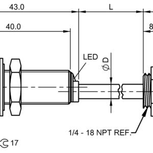 BES0327 - BES M12MG-USC30B-BV00,15-Z01 (Endüktif yakınlık anahtarları)