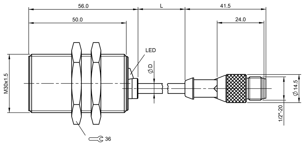 BES0151 - BES M30MI-PSC10B-BV00.1-514 (Endüktif yakınlık anahtarları)