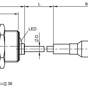 BES031A - BES M30ML-NSC10B-D012 (Endüktif yakınlık anahtarları)