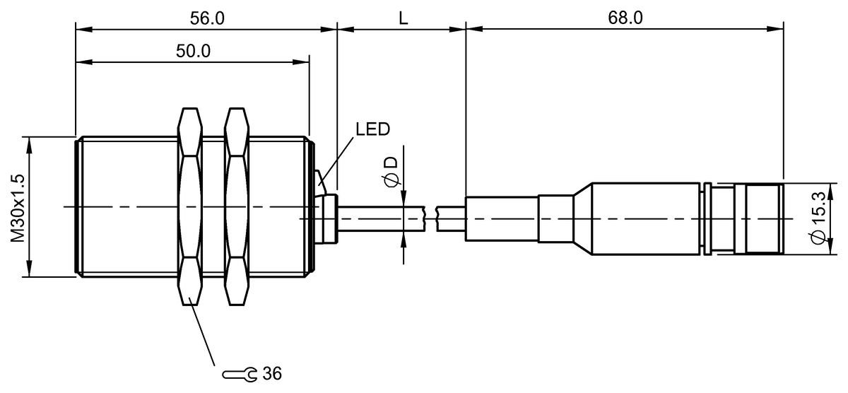 BES031A - BES M30ML-NSC10B-D012 (Endüktif yakınlık anahtarları)