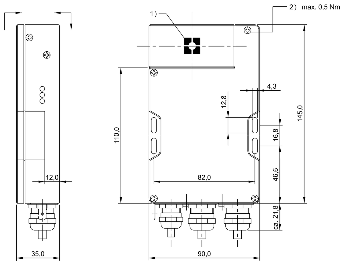 BIS009Z - BIS C-601-023-652-03-KL2 (RFID LF değerlendirme üniteleri (70/455 kHz))