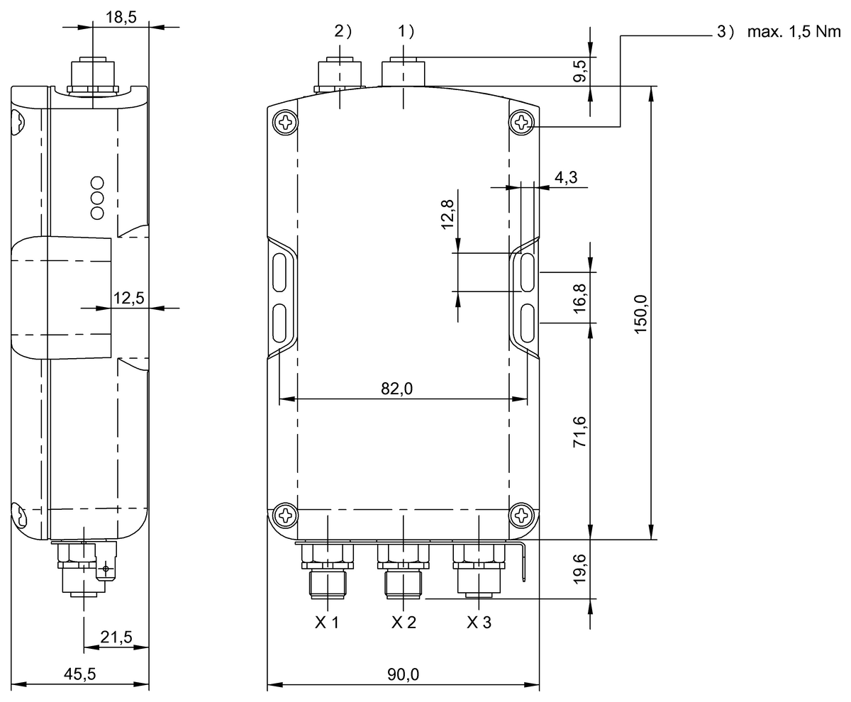 BIS00EY - BIS M-6003-025-050-03-ST12 (RFID HF değerlendirme üniteleri (13.56 MHz)) - Görsel 2