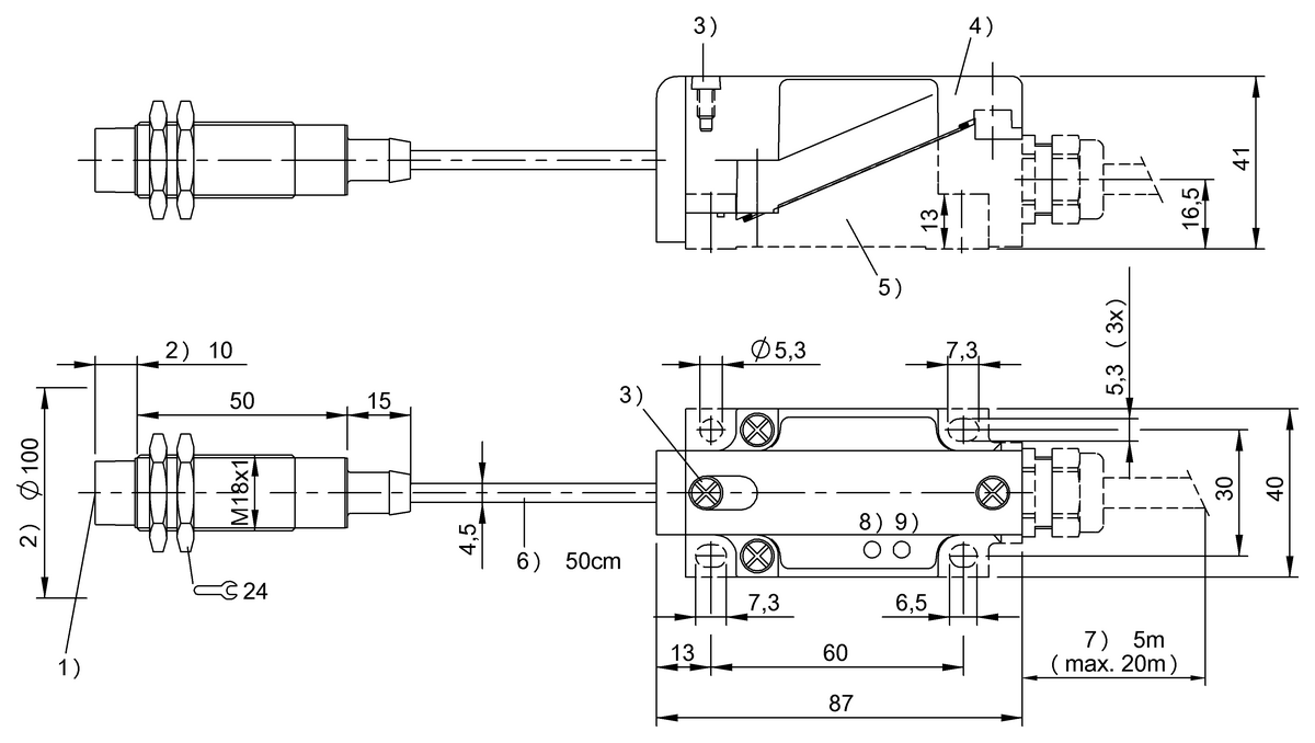 BIS00CU - BIS L-405-037-002-05-MU (Entegre işlemci ünitesi bulunan LF okuma/yazma kafaları (125 kHz)) - Görsel 2