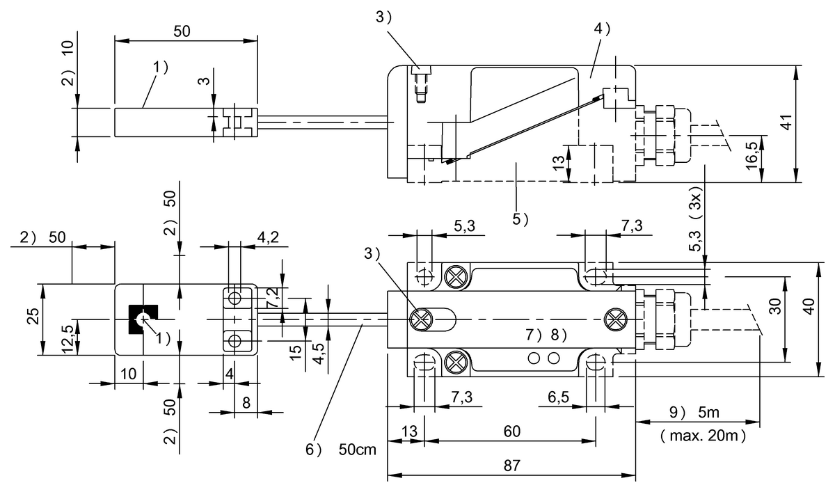 BIS00CR - BIS L-405-033-004-05-MU (Entegre işlemci ünitesi bulunan LF okuma/yazma kafaları (125 kHz)) - Görsel 2
