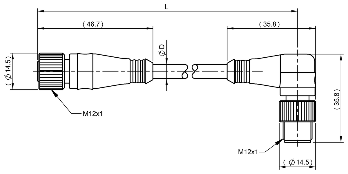BCC01NZ - C04 FEL-04-TY-003M-8 (Çift uçlu kablo setleri)