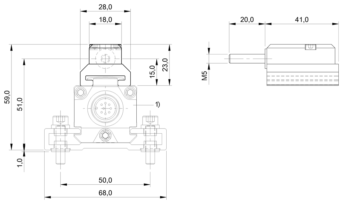 BAM014L - BTL5-N-2814-1S (Profil stili için mıknatıs) - Görsel 2