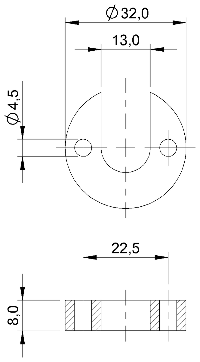 BAM013P - BTL-P-1013-4S (Manyetik çubuk stili için mıknatıs) - Görsel 2