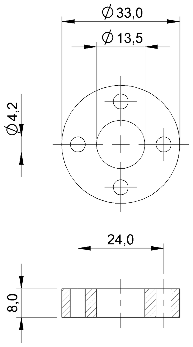 BAM013T - BTL-P-1014-4R (Manyetik çubuk stili için mıknatıs) - Görsel 2