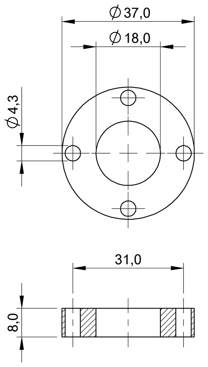 BAM013U - BTL-P-1018-1R-PA (Manyetik çubuk stili için mıknatıs) - Görsel 2