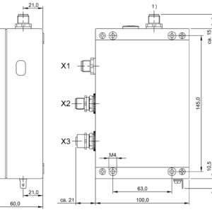 BIS00C3 - BIS C-622-019-057-03-ST11 (RFID LF değerlendirme üniteleri (70/455 kHz))