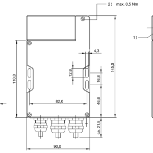BIS00A5 - BIS C-602-019-651-03-KL2 (RFID LF değerlendirme üniteleri (70/455 kHz))