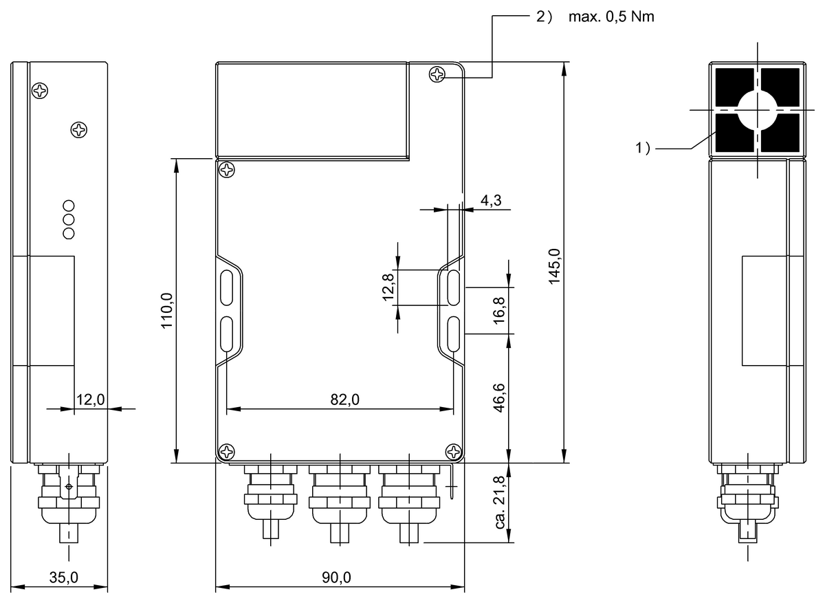 BIS00A5 - BIS C-602-019-651-03-KL2 (RFID LF değerlendirme üniteleri (70/455 kHz))