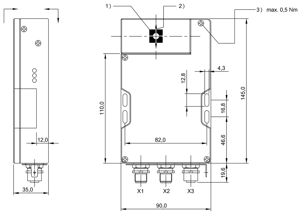 BIS009P - BIS C-6003-025-653-03-ST12 (RFID LF değerlendirme üniteleri (70/455 kHz))