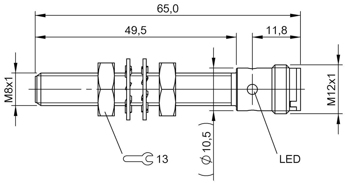 BES03EL - BES M08EI-PSY15B-S04G-D01 (Endüktif yakınlık anahtarları) - Görsel 2