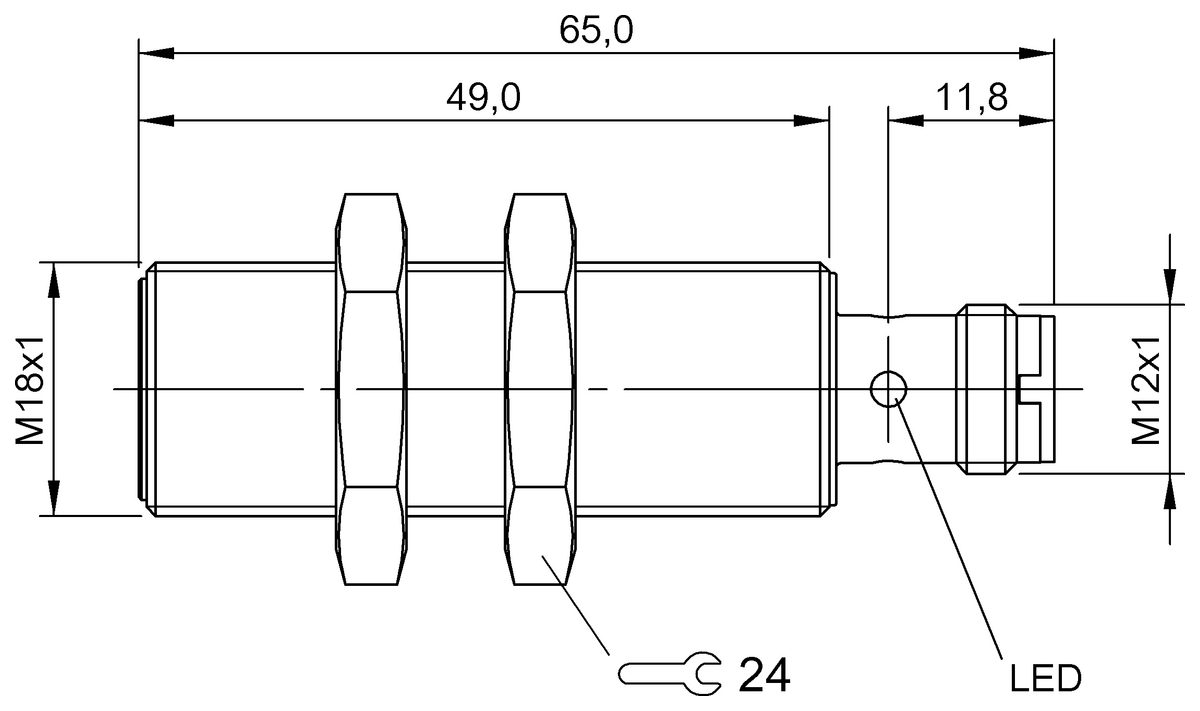 BES03EU - BES M18MI-PSY50B-S04G-D01 (Endüktif yakınlık anahtarları) - Görsel 2