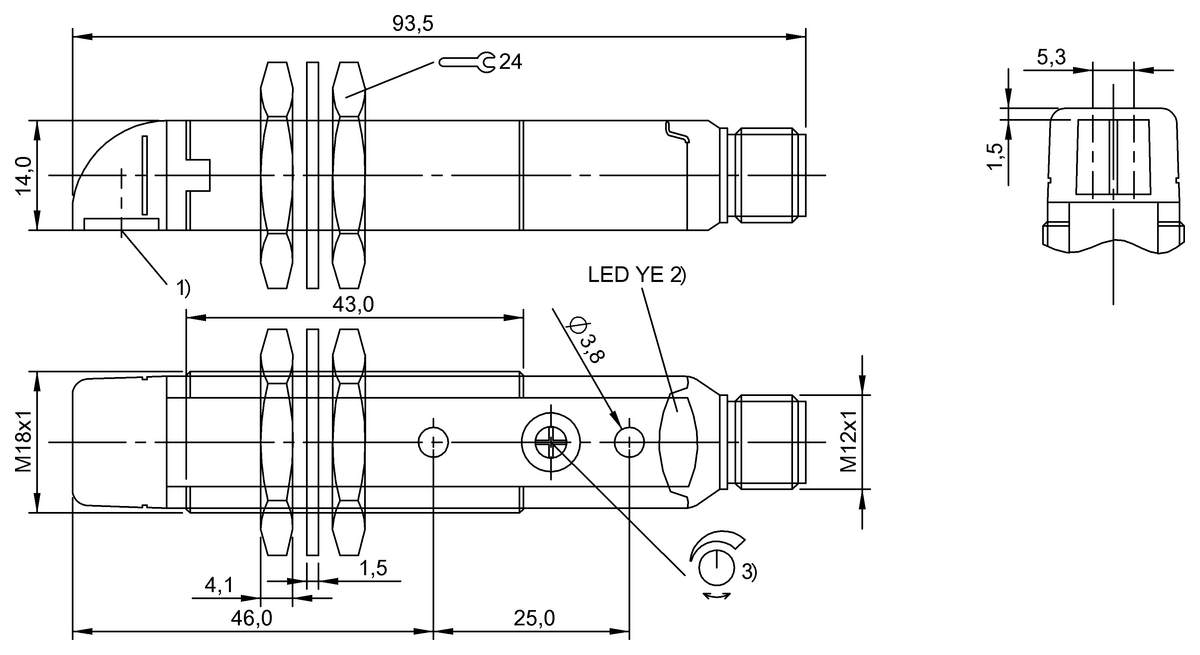 BOS00L0 - BOS 18KW-NA-1LOB-S4-C (Işık düğmesi) - Görsel 2