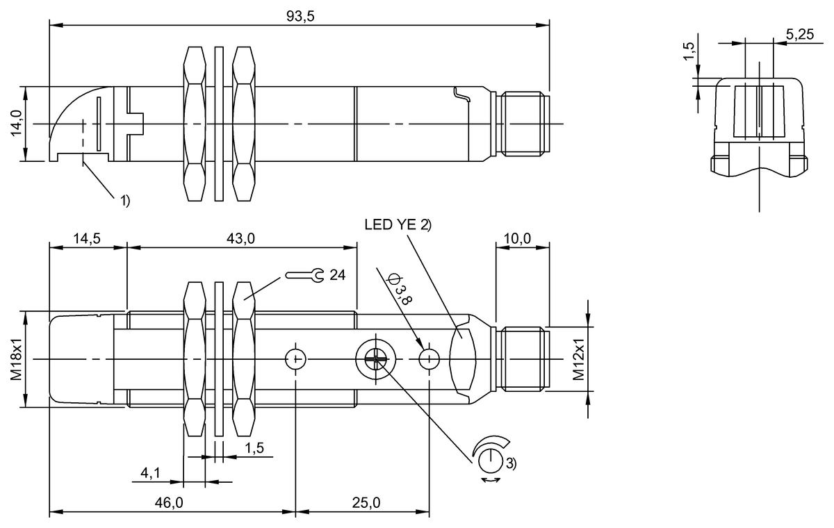 BOS00CT - BLE 18KW-PA-1LT-S4-C (Karşılıklı tip sensörler) - Görsel 2