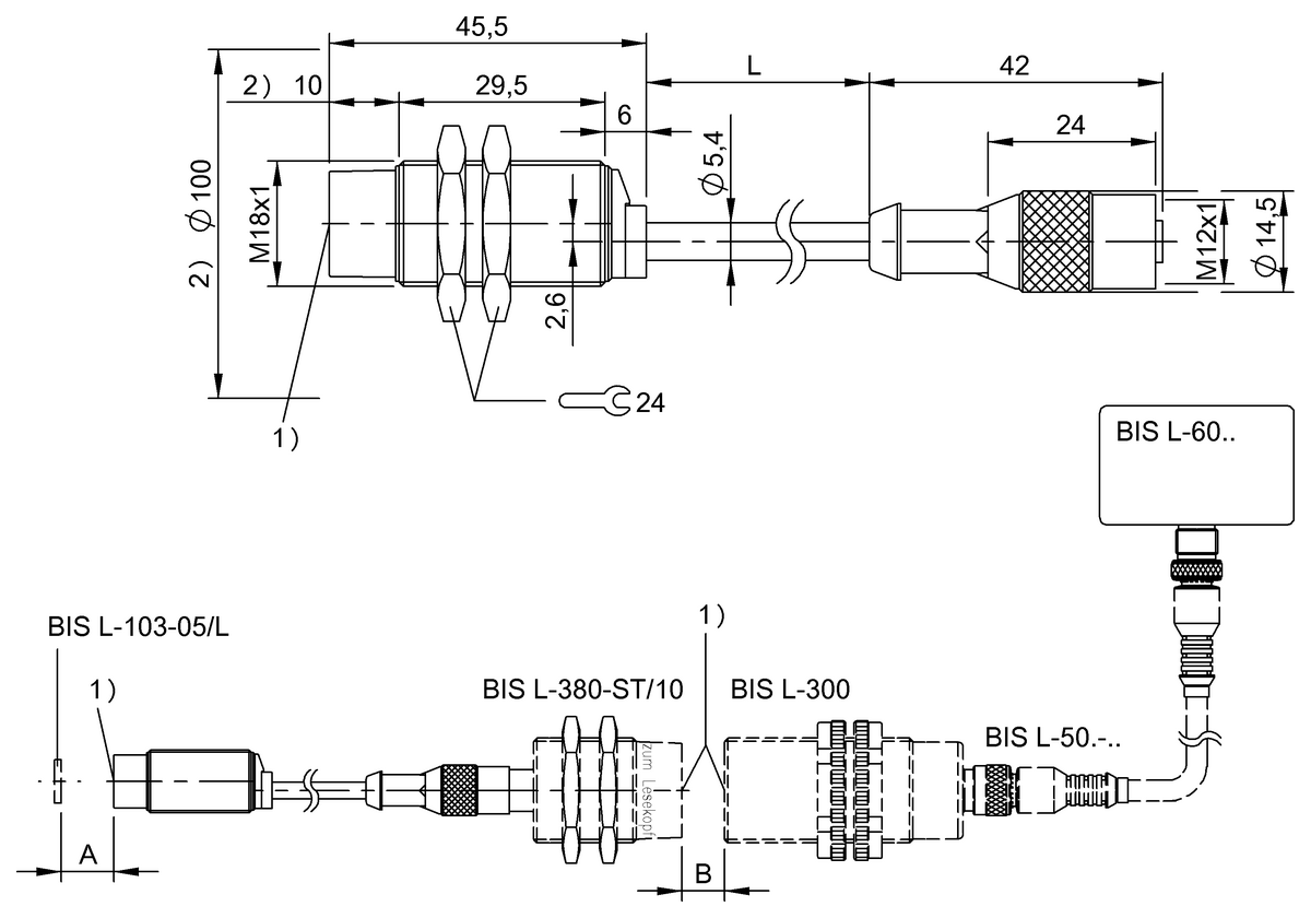 BIS00JU - BIS L-380-02/BU-PU1-00,5 (RFID LF veri bağlayıcısı (125 kHz)) - Görsel 2