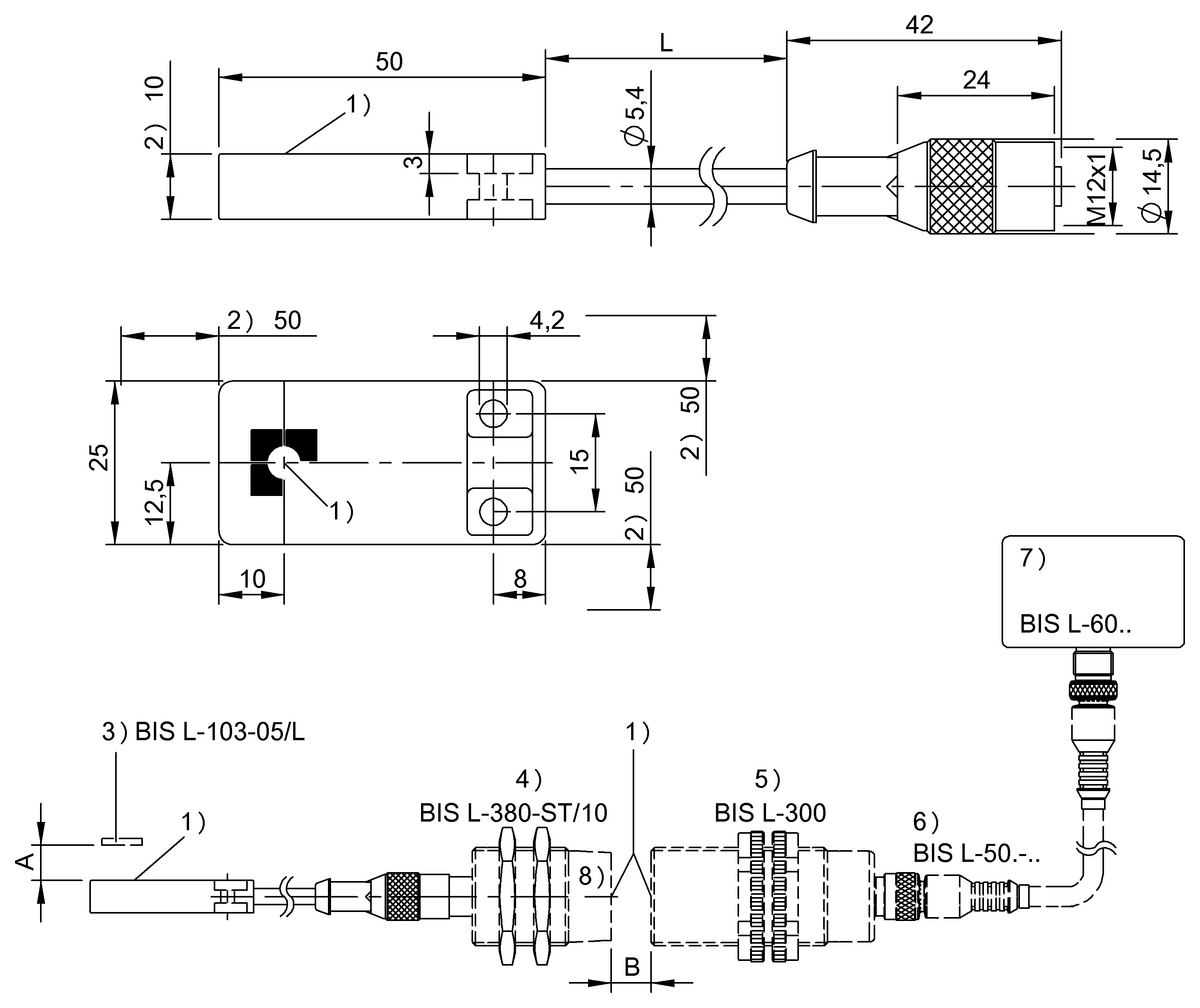 BIS00JY - BIS L-380-05/BU-PU1-00,5 (RFID LF veri bağlayıcısı (125 kHz)) - Görsel 2
