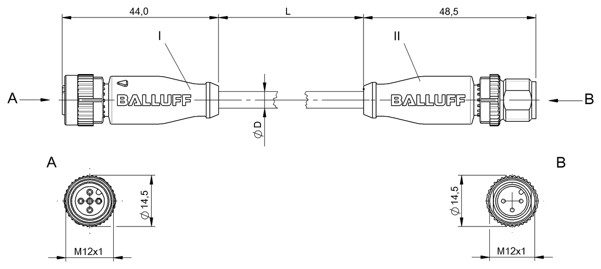 BCC0844 - BCC M415-M413-3A-300-PX8334-010 (Çift uçlu kablo setleri) - Görsel 2