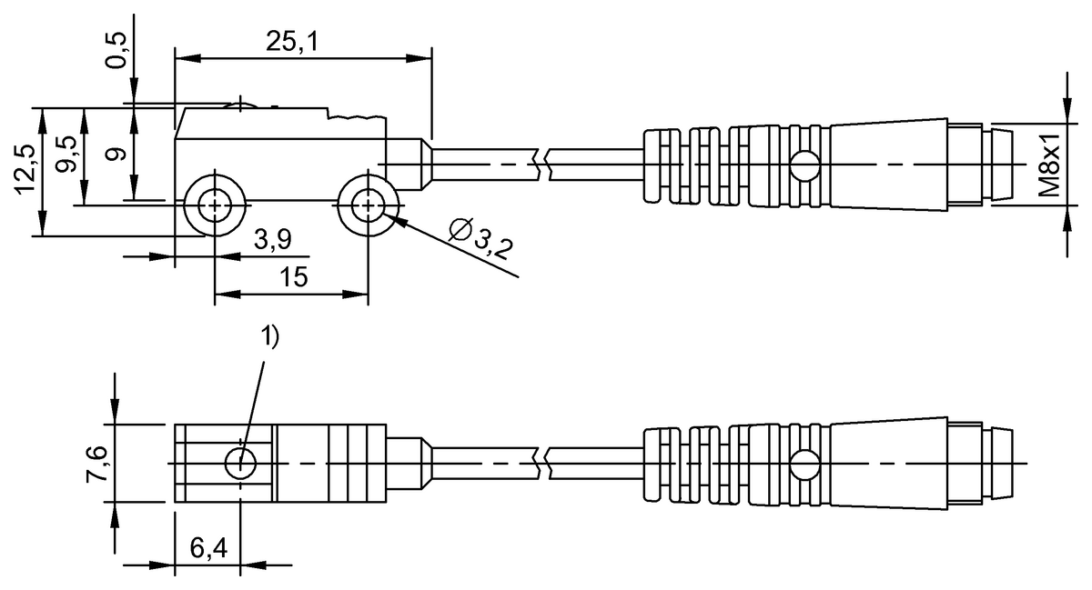 BOS010A - BOS 2K-X-RS10-00,2-S75 (Karşılıklı tip sensörler) - Görsel 2