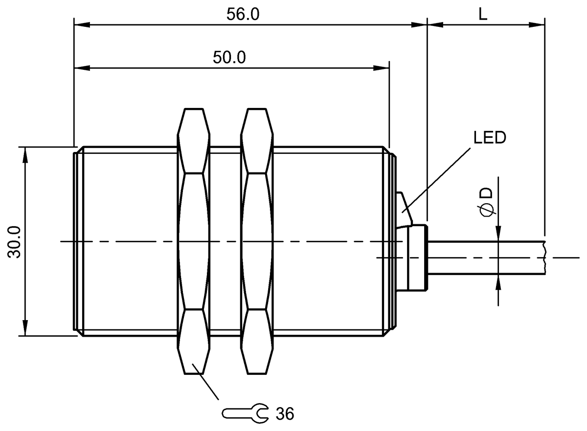 BES05C1 - BES 516-418-E4-L-03 (Endüktif yakınlık anahtarları) - Görsel 2