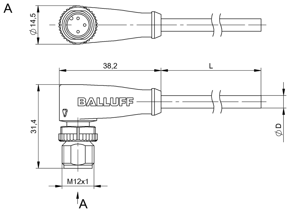 BCC033N - BCC M423-0000-2A-001-VX8334-020 (Tek uçlu kablo setleri) - Görsel 2