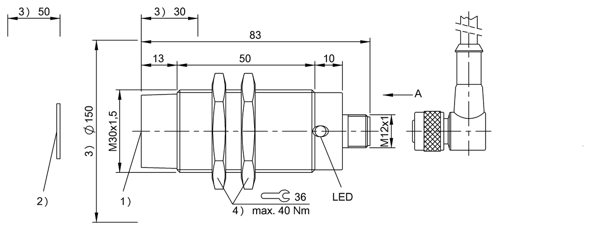 BIS00LH - BIS M-400-045-001-07-S4 (RFID HF okuyucu (13.56 MHz)) - Görsel 2