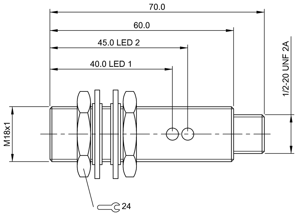 BES02ZE - BES M18MN-USU80B-S21G (Endüktif yakınlık anahtarları) - Görsel 2