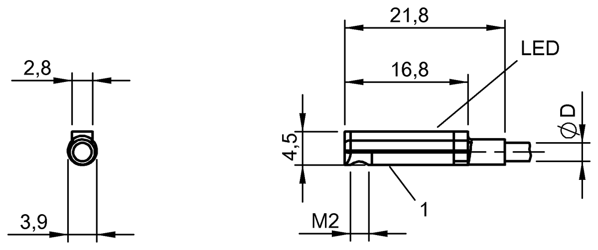 BMF00A1 - BMF 214K-PS-C-2A-PU-02 (Farklı kanal şekilleri için silindir anahtarları) - Görsel 2