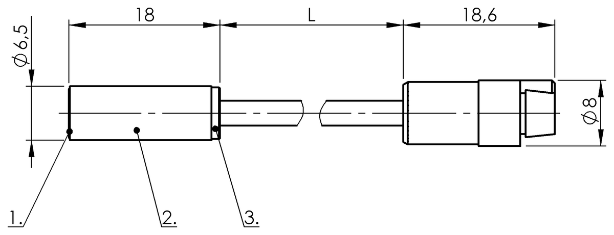 BCS0012 - BCS G06T4B-XXS15C-EP02-GZ01-002 (Amplifikatörler için kapasitif sensör kafaları) - Görsel 2