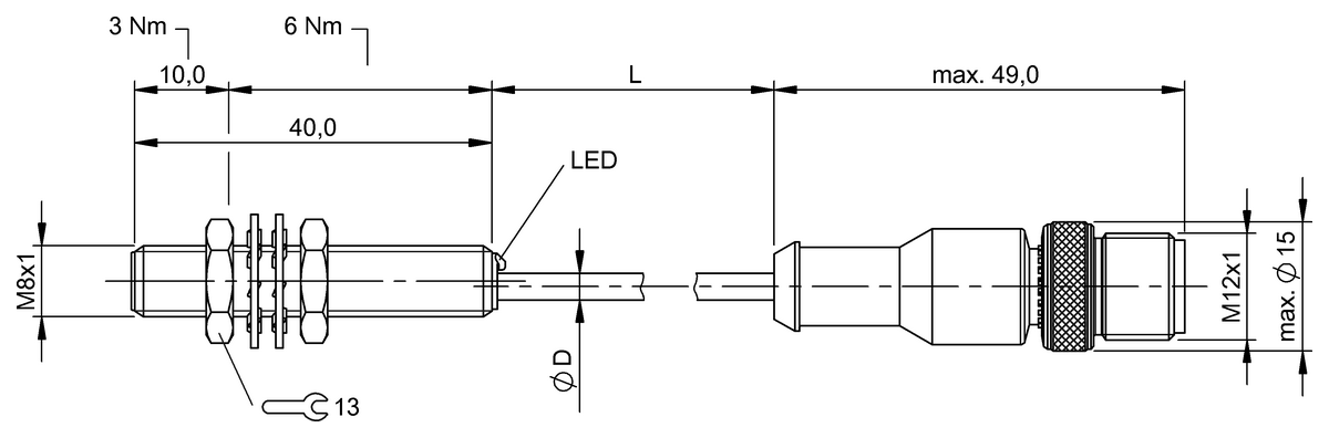 BES001Z - BES M08MG-GSC20B-BP00,3-GS04 (Endüktif yakınlık anahtarları) - Görsel 2