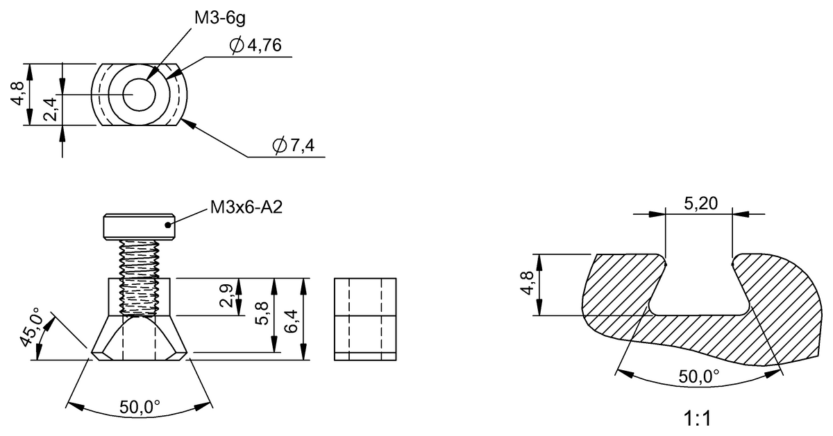 BAM00LY - BMF 305-HW-35 (Manyetik sensörler için montaj braketleri) - Görsel 2