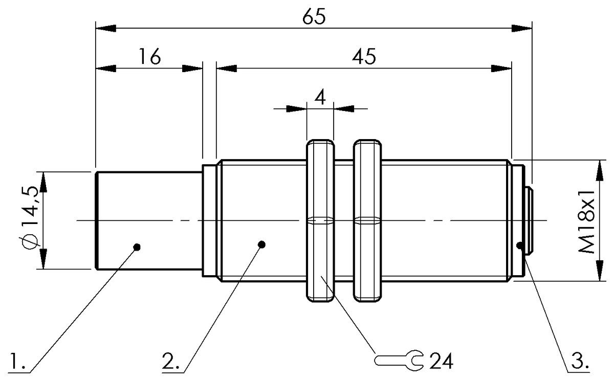BCS00A1 - BCS M18T4H1-XXS10H-SZ02-T08 (Benzersiz Özelliklere Sahip Kapasitif Sensörler) - Görsel 2