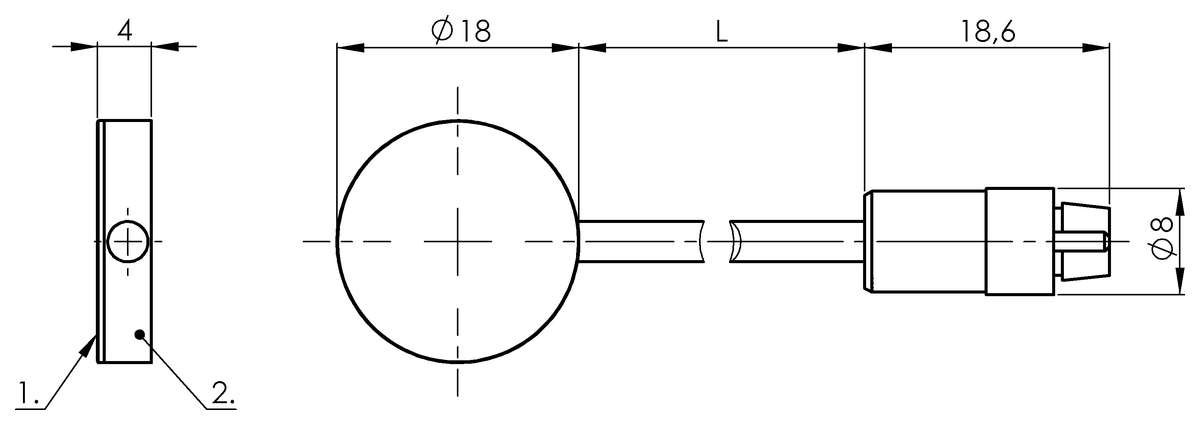 BCS001C - BCS D18T404-XXS50C-EP02-GZ01-002 (Amplifikatörler için kapasitif sensör kafaları) - Görsel 2