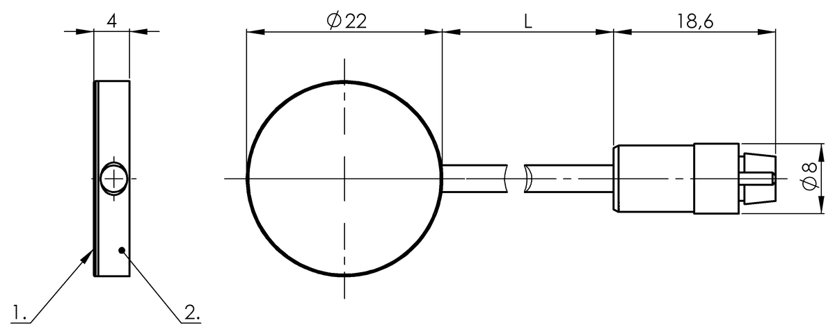 BCS001F - BCS D22T405-XXS10C-EP02-GZ01-002 (Amplifikatörler için kapasitif sensör kafaları) - Görsel 2