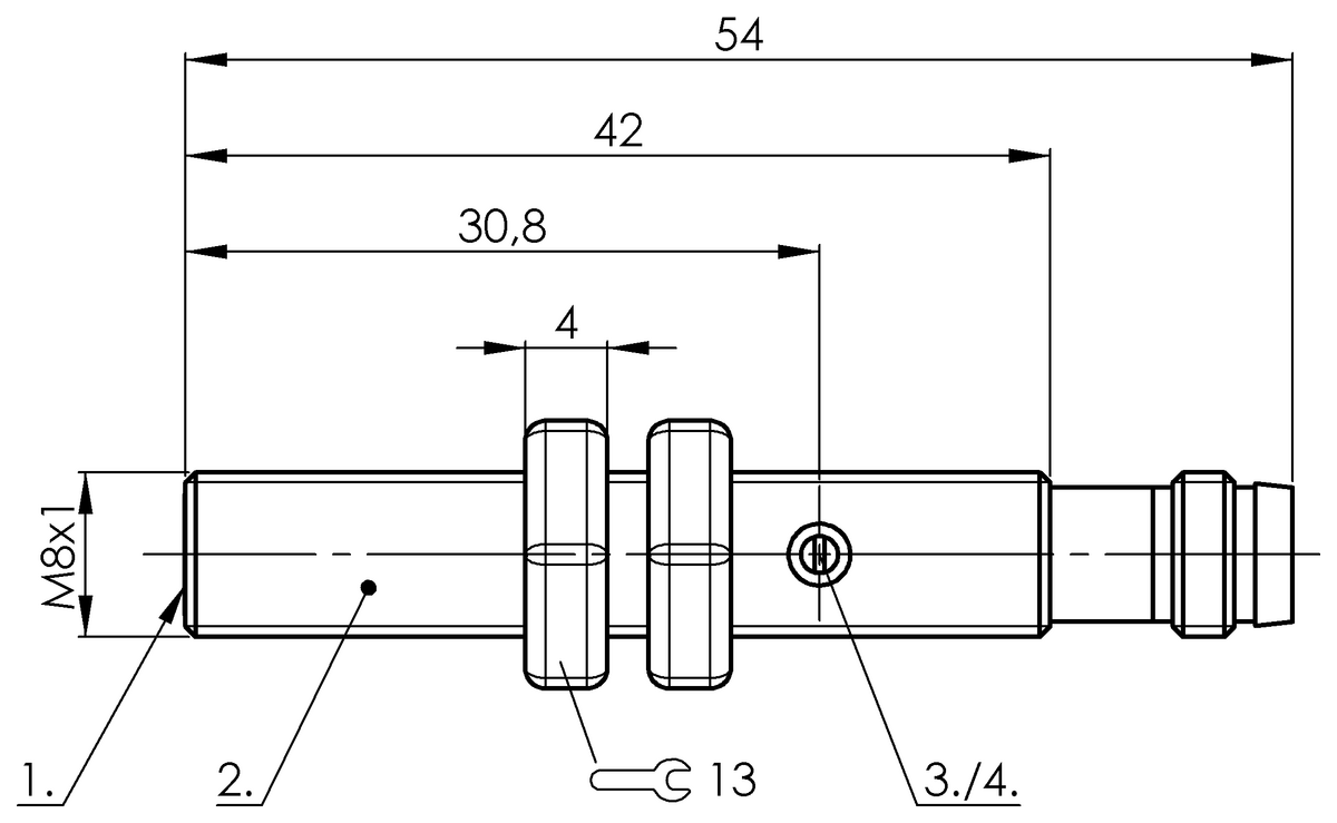 BCS002E - BCS M08T4E2-NSM15C-S49G (Nesne algılama için kapasitif yakınlık anahtarları) - Görsel 2