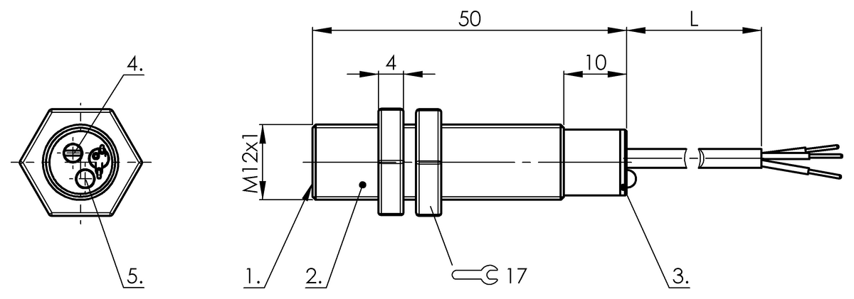 BCS003R - BCS M12VVG1-NOM40C-EP02 (Nesne algılama için kapasitif yakınlık anahtarları) - Görsel 2