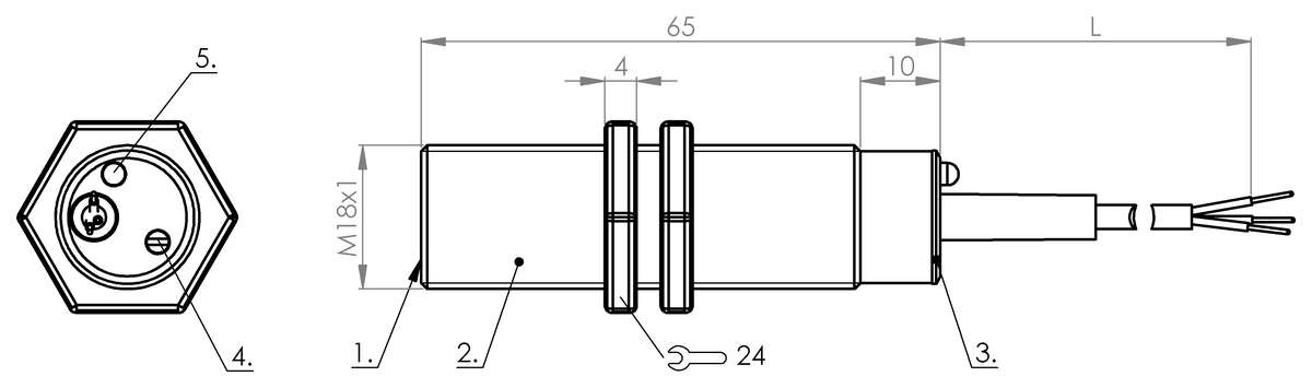 BCW0001 - BCW M18B4M1-ICM80C-DV02 (Nesne algılama için kapasitif yakınlık anahtarları) - Görsel 2