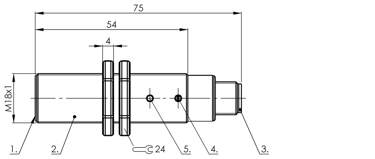 BCS004C - BCS M18B4G2-NSC80C-S04G (Nesne algılama için kapasitif yakınlık anahtarları) - Görsel 2