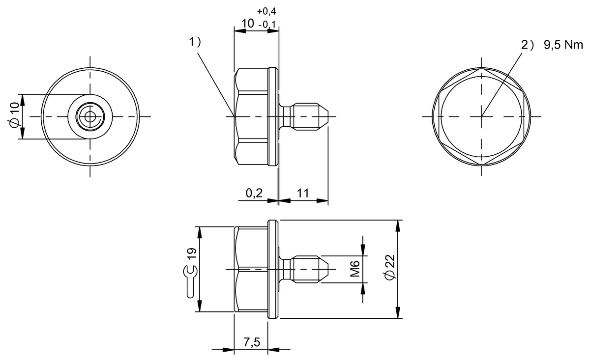 BIS0141 - BIS M-143-02/A-M6-SA2 (RFID HF etiketleri (13.56 MHz)) - Görsel 2