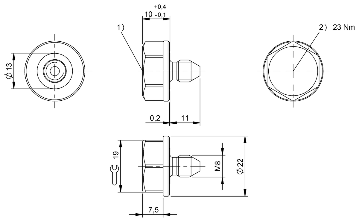 BIS00KR - BIS L-140-05/L-M8 (RFID LF etiketleri (125 kHz)) - Görsel 2