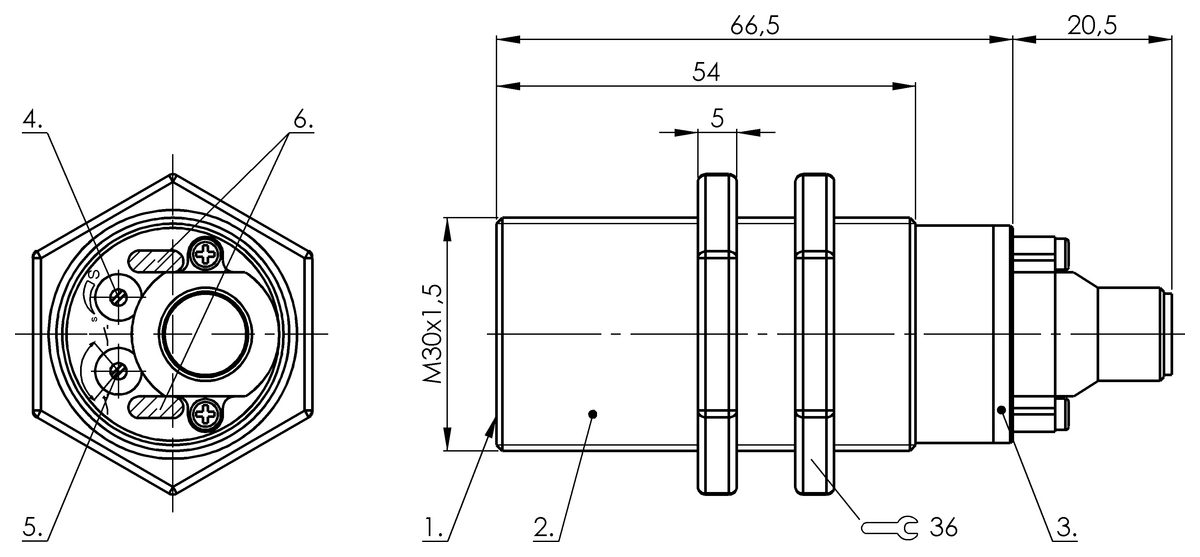 BCS004M - BCS M30BBM2-PPM20C-S04G (Nesne algılama için kapasitif yakınlık anahtarları) - Görsel 2