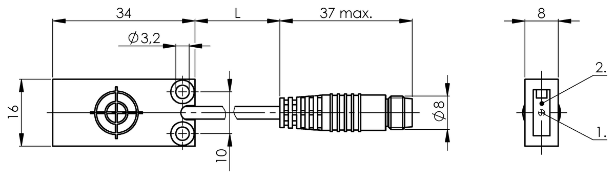 BCS0058 - BCS R08RR01-NOM80C-EP00,2-GS49 (Nesne algılama için kapasitif yakınlık anahtarları) - Görsel 2