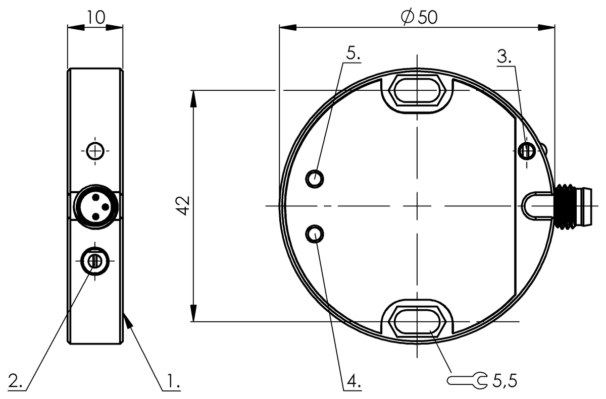 BCS003L - BCS D50OO03-YPC25C-S49G (Nesne algılama için kapasitif yakınlık anahtarları) - Görsel 2
