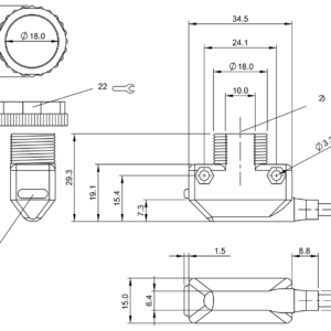 BOS0131 - BOS 11K-X-IS11-02 (Karşılıklı tip sensörler)