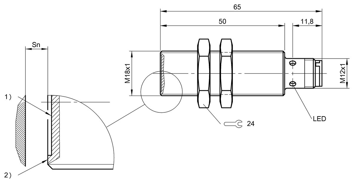 BES03MY - BES M18MI-PSC40B-S04G-W03 (Kaynak bağışıklığına sahip endüktif sensörler) - Görsel 2